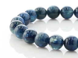 カイヤナイト (タンザニア産) ブレスレット 8mm玉 No.15 最高級