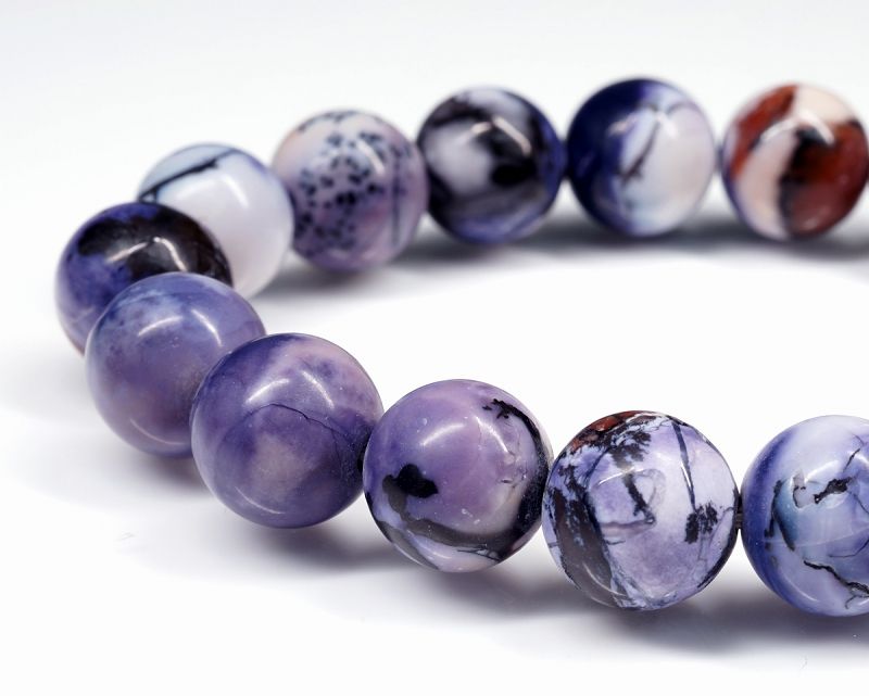 ティファニーストーン ブレスレット（無処理） 11mm玉 No.2｜最高級