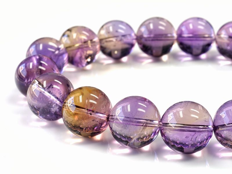 アメトリン ブレスレット 12mm玉 No.7｜最高級パワーストーン販売の