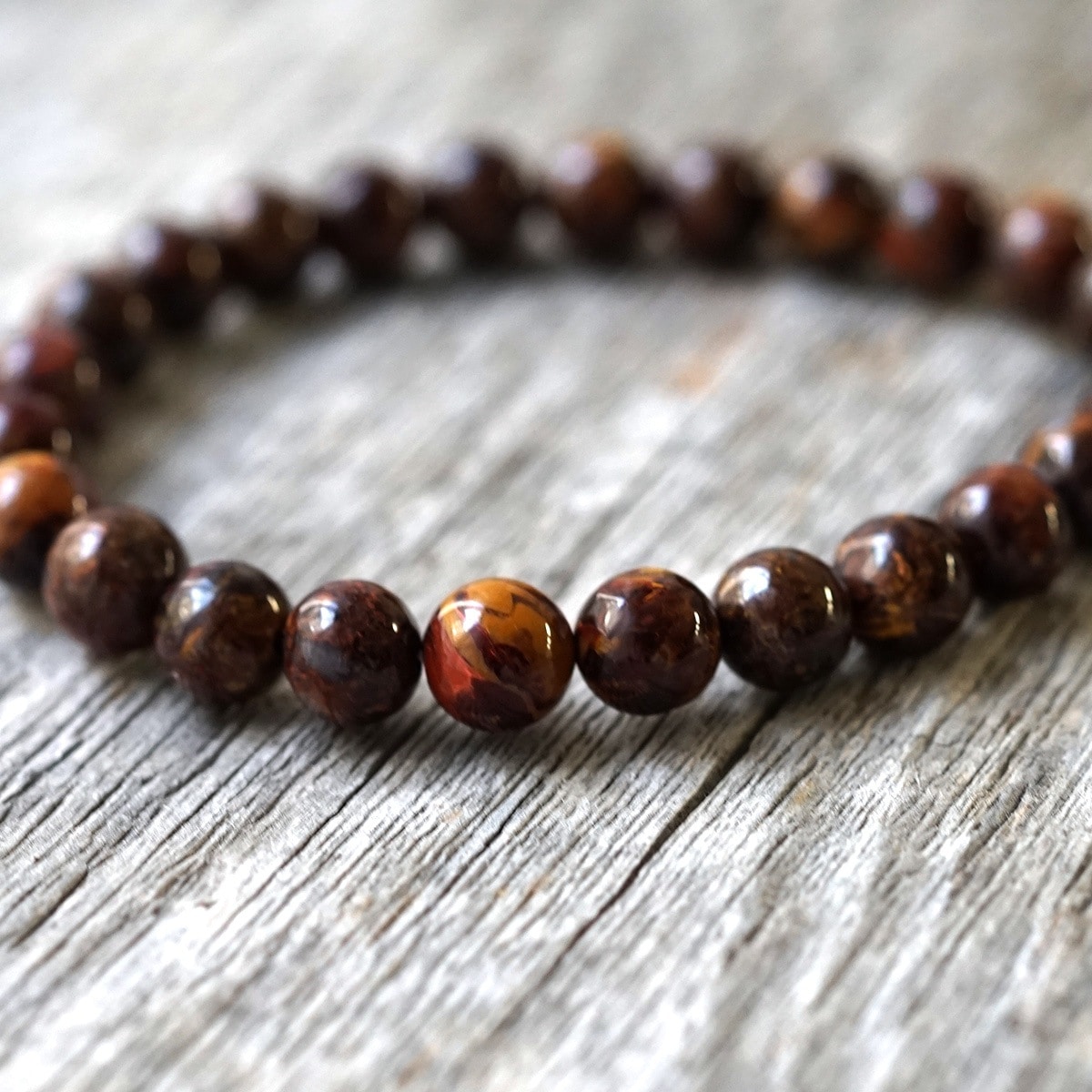 レッドピーターサイト ブレスレット 8mm玉 No.13 最高級5A ｜最高級