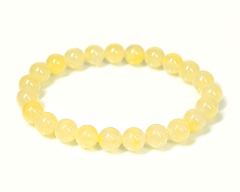 イエロー スミソナイト ブレスレット 9mm玉 No.13 （鑑別書付） 最高級