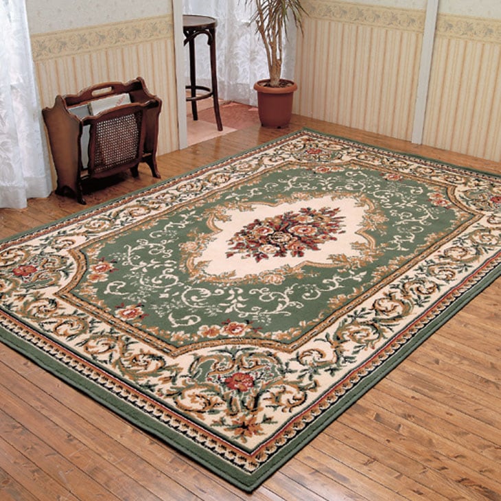 エジプト製ウィルトン織ベルサイユ柄カーペット 130×200cm｜ファミリー