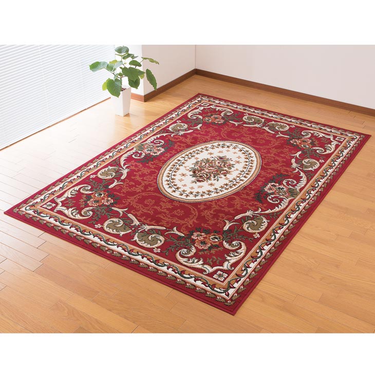 ベルギー製王朝柄ウィルトン織カーペット 4.5畳用 240×240cm