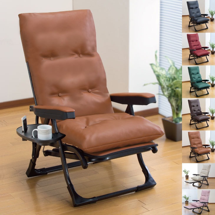 日本製 NEWくつろぎのリクライニングアームチェアDX II｜ファミリー