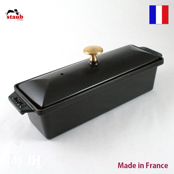ストウブ staub レクタンギュラーテリーヌ ブラック【正規輸入品