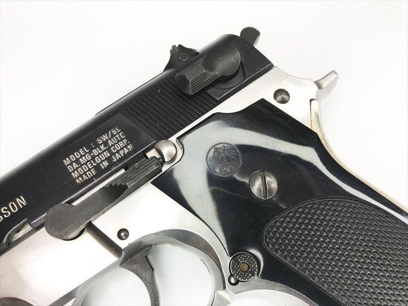 売り切れ【特選中古品】発火モデルガン S&W M59 ハーフシルバーABS CP