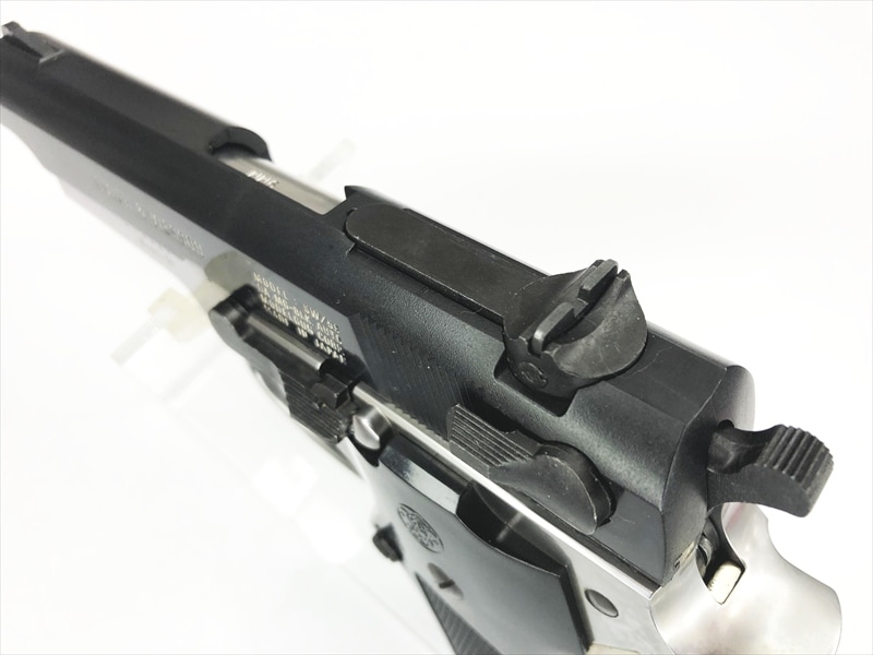 売り切れ【特選中古品】発火モデルガン S&W M59 ハーフシルバーABS CP