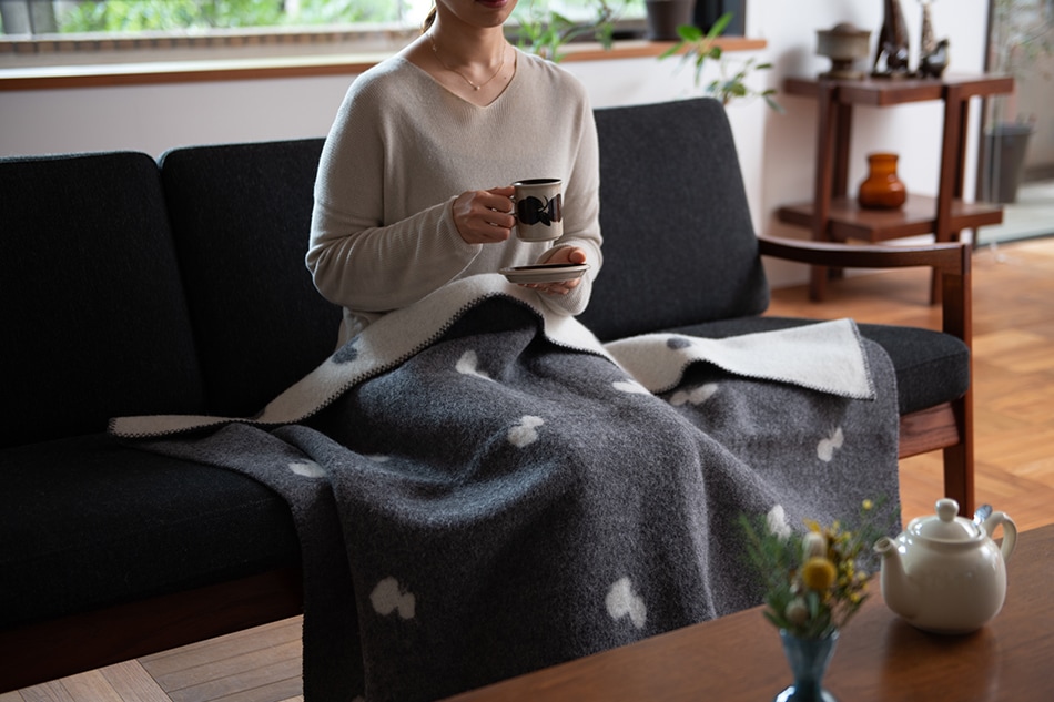 CHOUCHO ウールブランケット ハーフ（クリッパン×ミナ ペルホネン