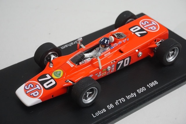 1/43 スパーク S1761 ロータス 56 インディ 500 1968 #70 G.ヒル