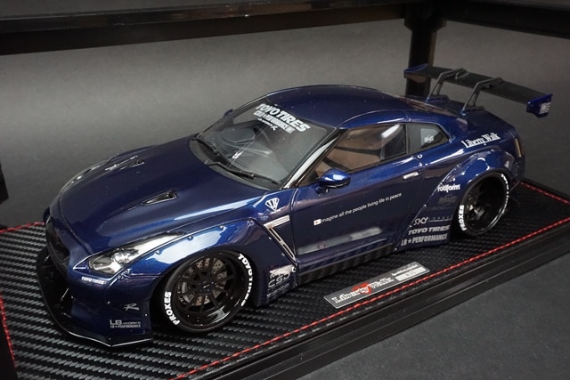 1/18 イグニッションモデル IG0690 LB-WORKS GT-R （R35） ブルー