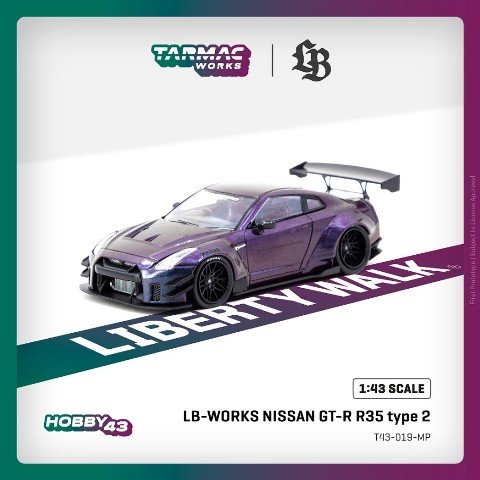 新品 T43-019-MP Tarmac Works 1/43 日産 LB-WORKS NISSAN GT-R R35