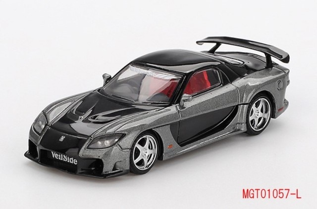 新品 MGT01057-L TSM MINI-GT 1/64 マツダ RX-7 VeilSide Fortune Grey