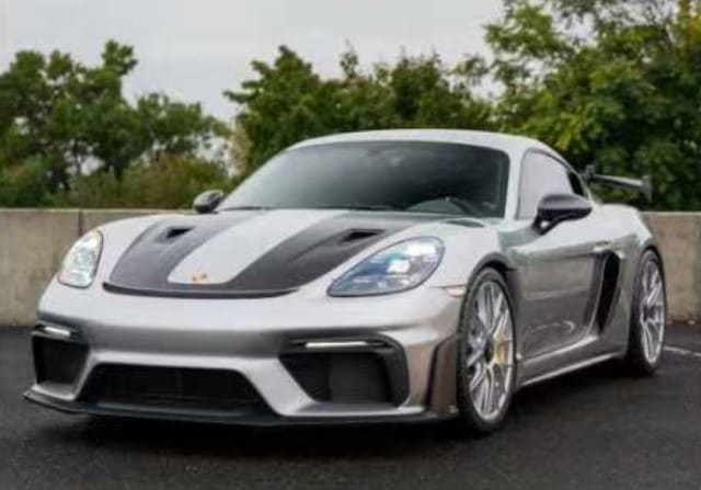 予約 Flame Model 1/64 ポルシェ ケイマン 718 GT4 RS Silver, Boost