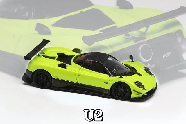 予約 U2 1/64 パガーニ ゾンダ Pagani Zonda Tricolore Green, Boost