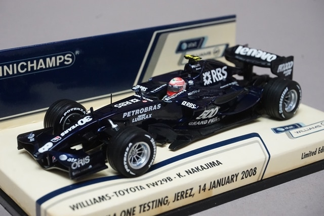 1/43 ミニチャンプス 400080108 ウィリアムズ トヨタ FW29B 中嶋一貴