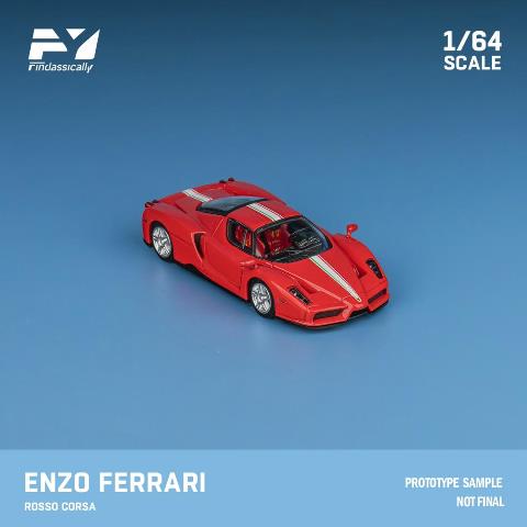 新品 FY64068 Finclassically 1/64 フェラーリ Enzo Red Italian Flag