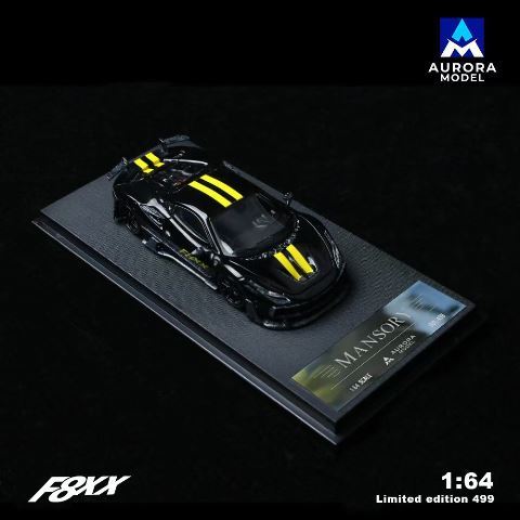 新品 AURORA MODEL AM 1/64 マンソリー F8 Tributo Mansory F8XX Black