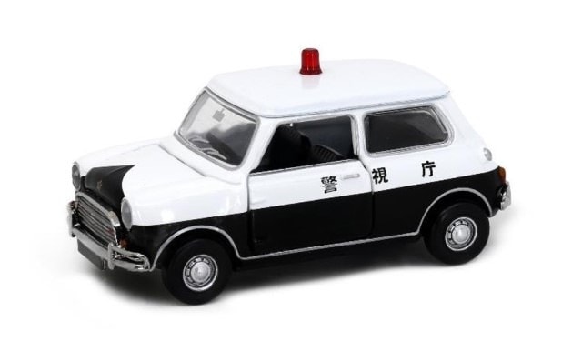 新品 ATCJP64021 タイニーCity 1/64 ミニ クーパー 日本パトロールカー