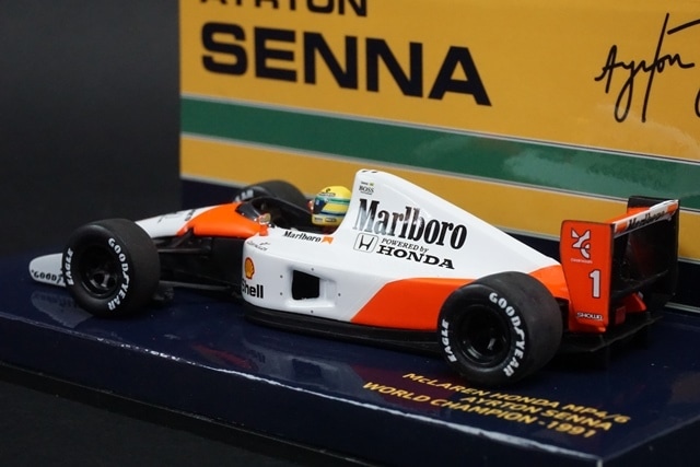 1/43 ミニチャンプス 540914301 マクラーレン ホンダ MP4/6 A .セナ