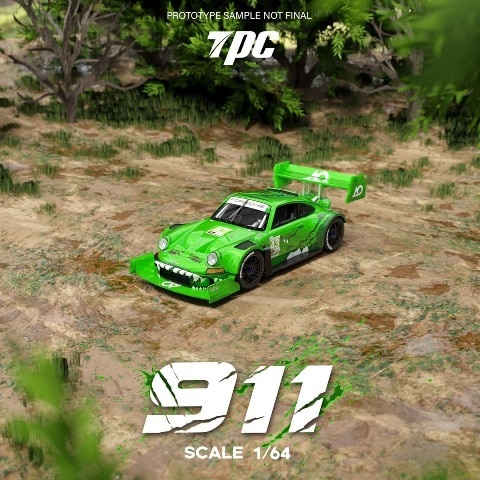 予約 TPC 1/64 ポルシェ Ken Block 1400hp porsche 911 Green, Boost