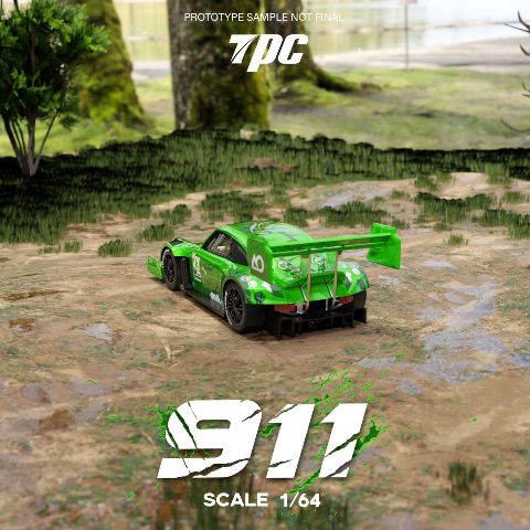 予約 TPC 1/64 ポルシェ Ken Block 1400hp porsche 911 Green, Boost