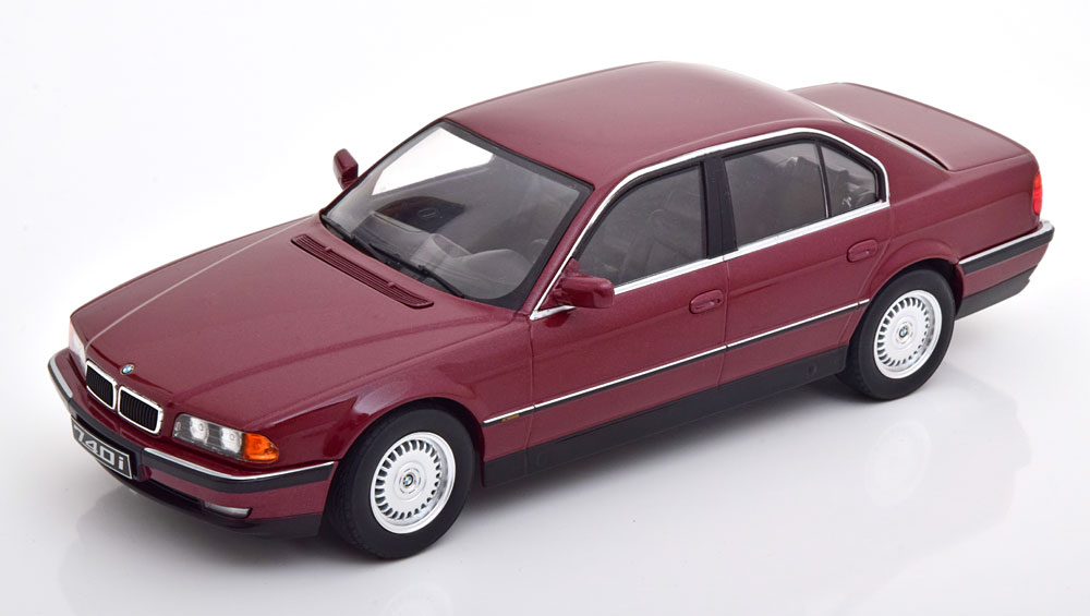 新品 KKDC180364 KK scale 1/18 BMW 740i E38 1.series 1994 darkred