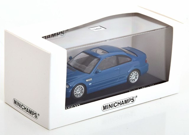 予約 943 020024 ミニチャンプス 1/43 BMW M3 E46 Coupe 2001 blue