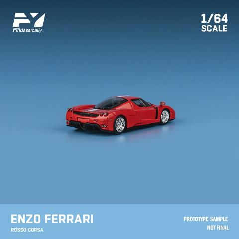 新品 FY64068 Finclassically 1/64 フェラーリ Enzo Red Italian Flag
