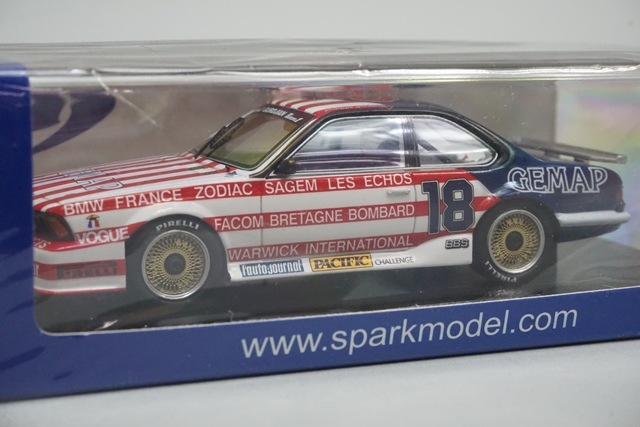 新品 SF257 スパーク 1/43 BMW BMW 635 CSi #18 Championnat de France