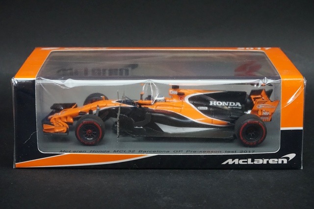 1/43 スパーク S5044 マクラーレン ホンダ MCL32 バルセロナGP プレ