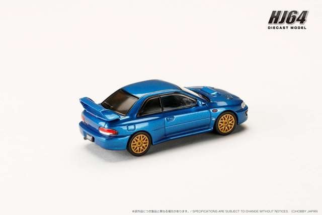 新品 HJ646041BL ホビージャパン 1/64 スバル インプレッサ 22B STi
