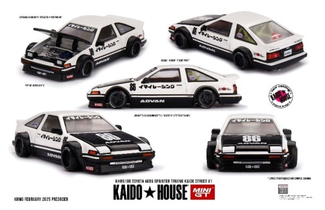 新品 KHMG180 TSM MINI-GT × KAIDO HOUSE 1/64 トヨタ Toyota AE86