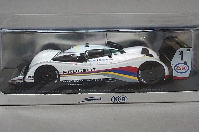 1/43 スパーク KBS065 プジョー 905 EV1 Bis 鈴鹿 1000km 1992 #1