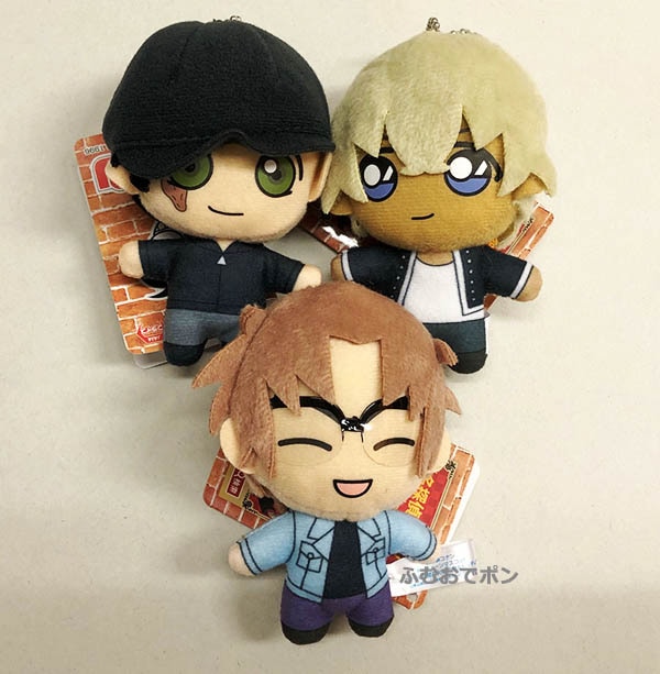 名探偵コナン キーチェーンマスコット 沖矢＆安室＆火傷の男 3種