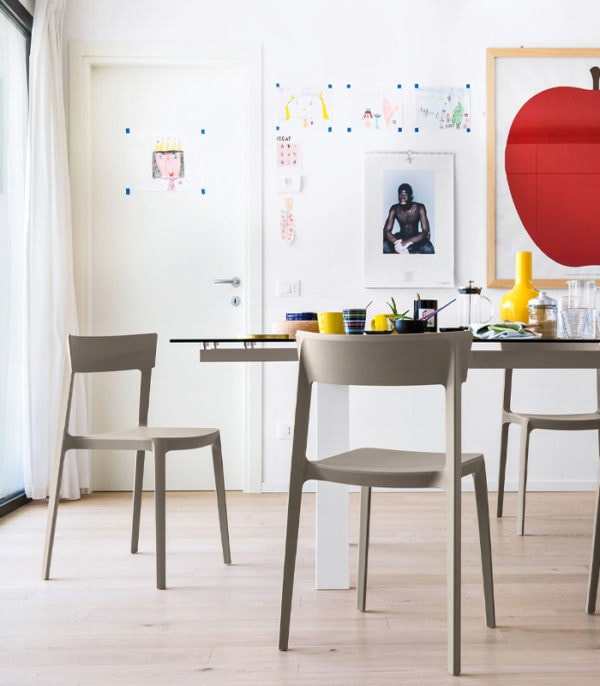 ダイニングチェア Calligaris カリガリス Chair SKIN CS/1391トープ