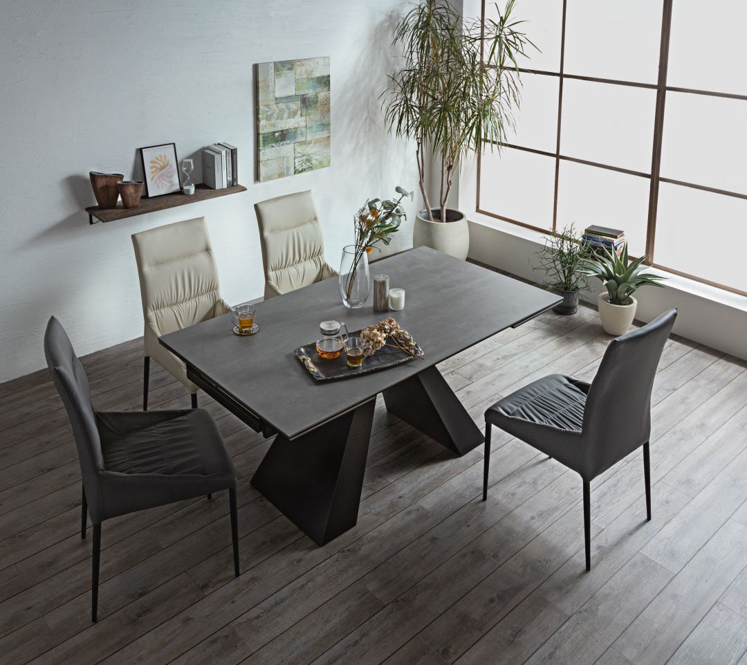 セラミック天板】伸長式ダイニングテーブル ジーマ 幅160～236cm