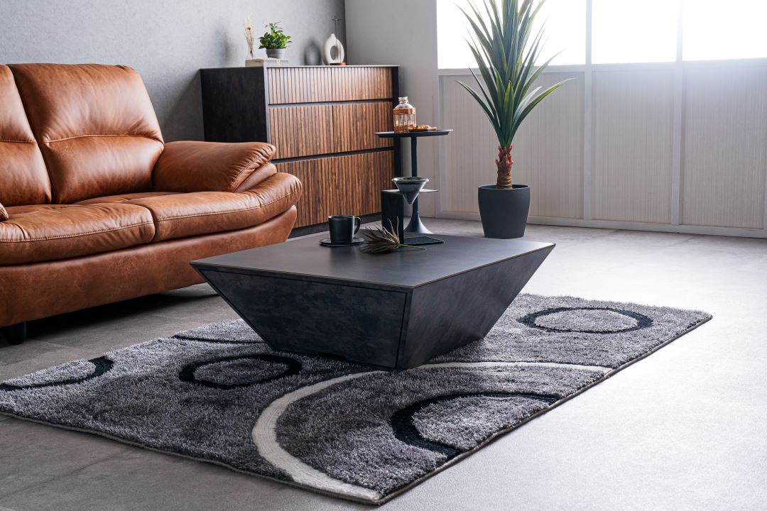 セラミック天板】リビングテーブル スプラ 引出し収納付き | テーブル