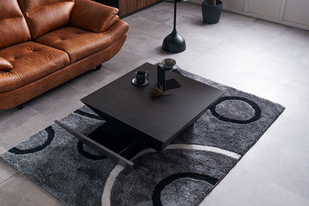 セラミック天板】リビングテーブル スプラ 引出し収納付き | テーブル