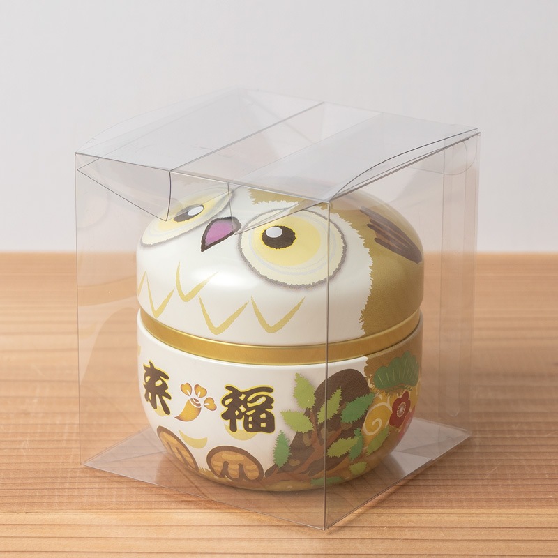 鈴子缶 ふくろう 茶｜ティーバッグギフト｜藤田茶園