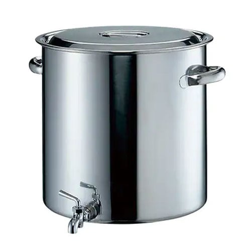 18-8 蛇口付寸胴鍋 目盛付｜中華調理道具