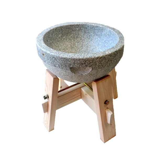 もちつき石臼木台付きセット 2升用