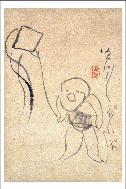 ポストカード 仙厓義梵《凧あげ図》 | オリジナルグッズ,ポストカード