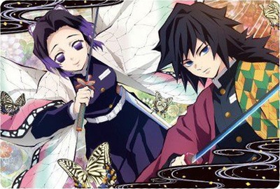 023 冨岡義勇＆胡蝶しのぶ【ビジュアルカード】 鬼滅の刃ウエハース