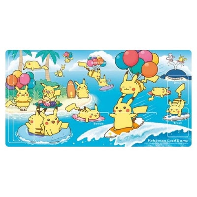 ポケモンカードゲーム ラバープレイマット なみのりピカチュウ＆そらを