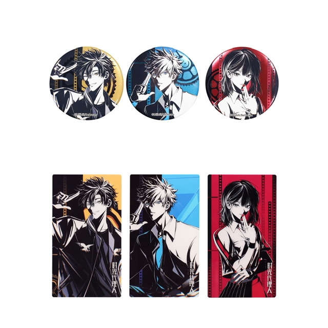 時光代理人アニメ Extrme-Color Factorシリーズ 缶バッジ 収蔵カード