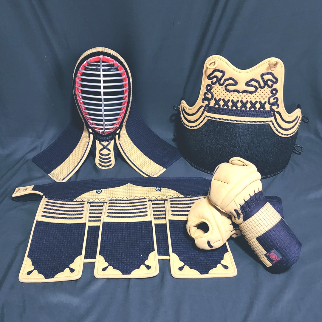 剣道防具セット 霞流監修十字刺 いぶき（お誂え） - 福田武道具