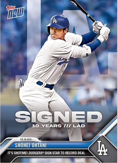 2023 TOPPS NOW OS-21 大谷翔平 SIGNED 10 YEARS LAD