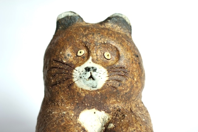 前川幸市 陶動物 タヌキ | 大阪店民藝陶器在庫,作家もの陶器 前川幸市