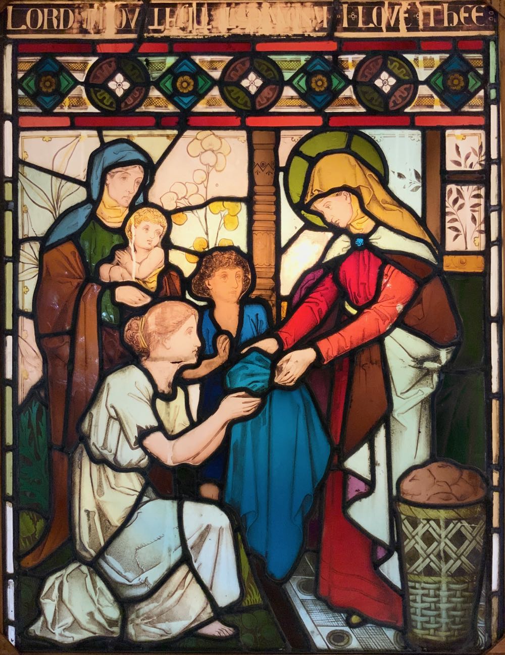 神殿内のマリア」 | Stained Glass Museum,ステンドグラス,セント