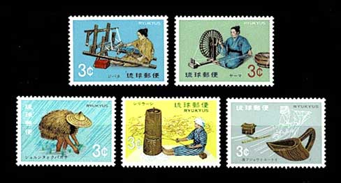 琉球切手 民具シリーズ 全揃い5種セット | 切手,琉球切手 | 趣味の中古
